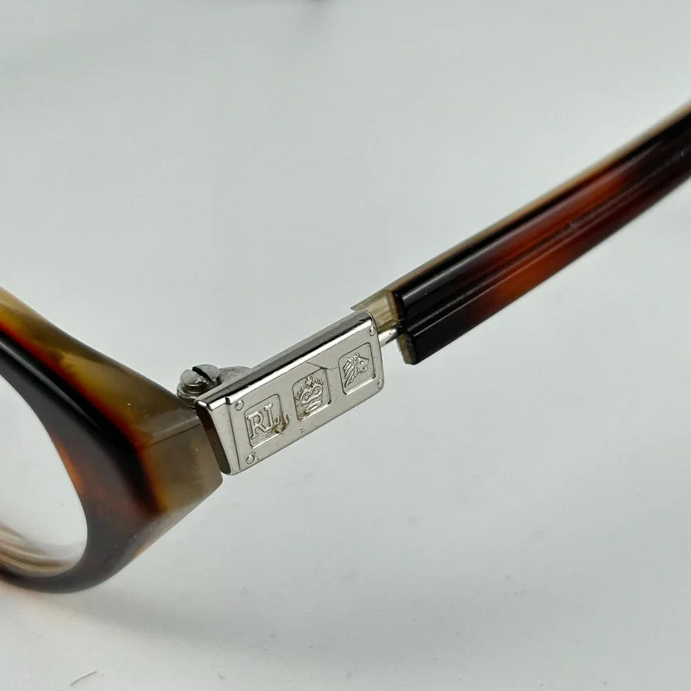 Ralph Lauren 267‎ TC2 Women Eyeglasses Frame Amber Round Full Rim 48-14-130 mm